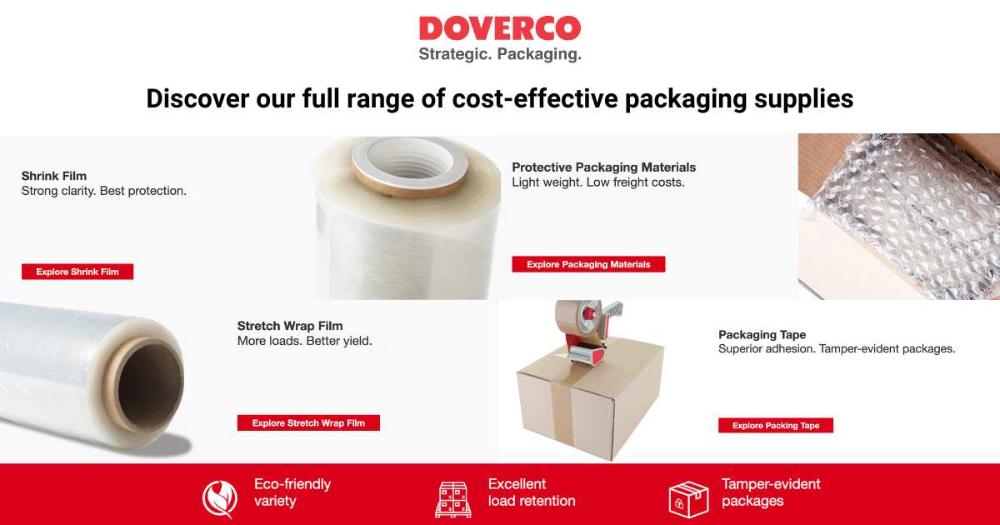 Packaging & Shipping Supplies | Stretch Wrap, Shrink Wrap - Doverco